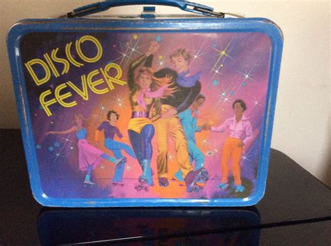 disco fever metal lunch box|1980 DISCO FEVER Metal LUNCHBOX Lunch Box (No .